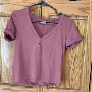 Slightly cropped t-shirt